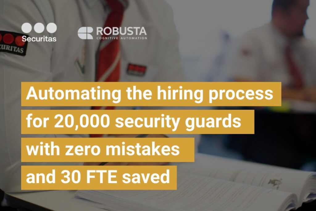Securitas - HR automation with Robusta RPA at RPA Master
