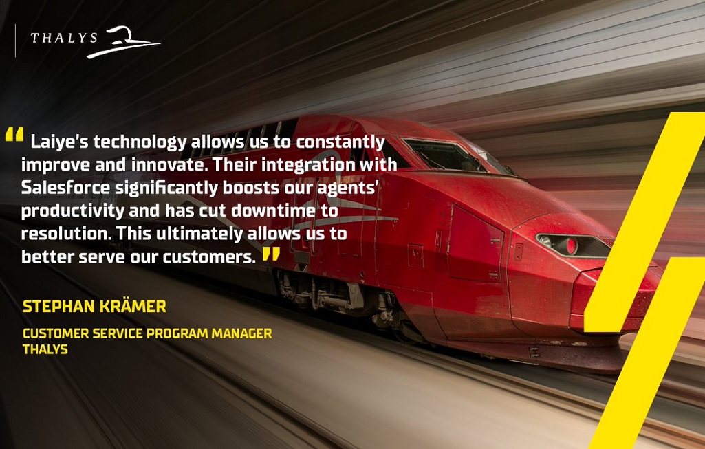 Thalys Has Leveraged Laiye's Chatbot to Process Customer Requests in 4 Languages